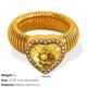 JZ50 US 8# yellow zirconium gold ring Picture5